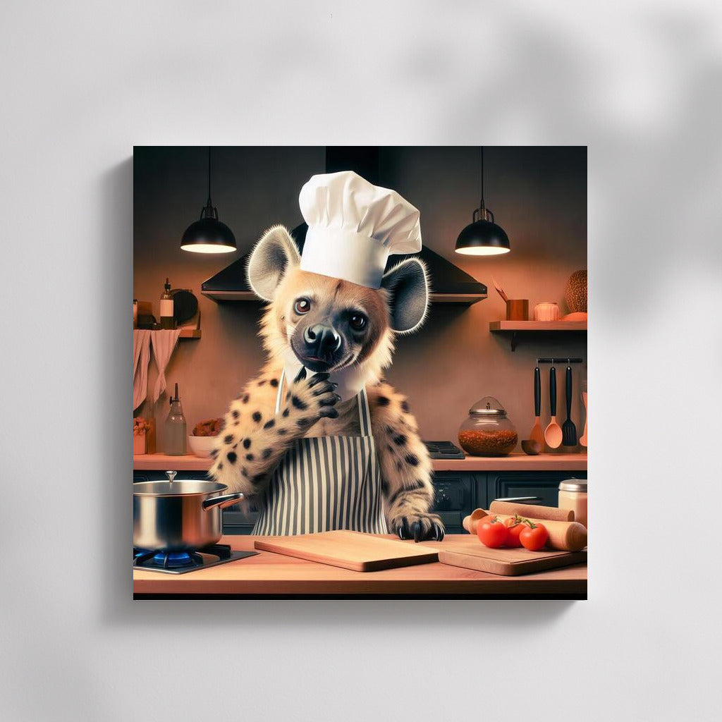 Chef Hyena's Smile: Humor and Style for Your Walls