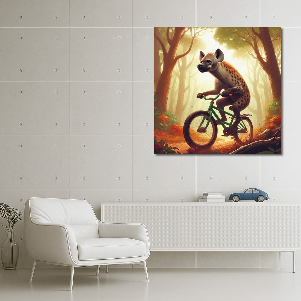 Hyena on a Bike: Fantastic Forest Adventure for Vivid Emotions