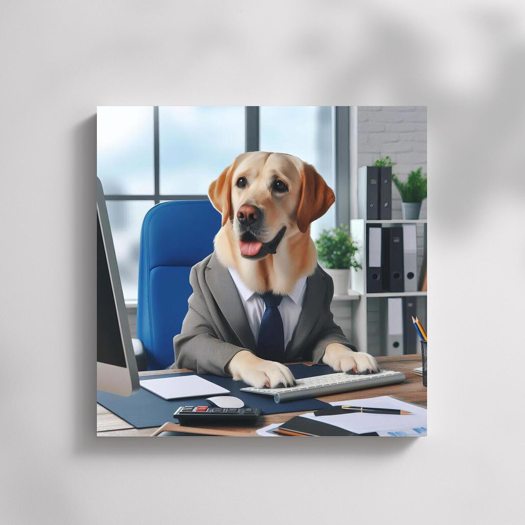 Labrador Retriever at Work: Office Adventures