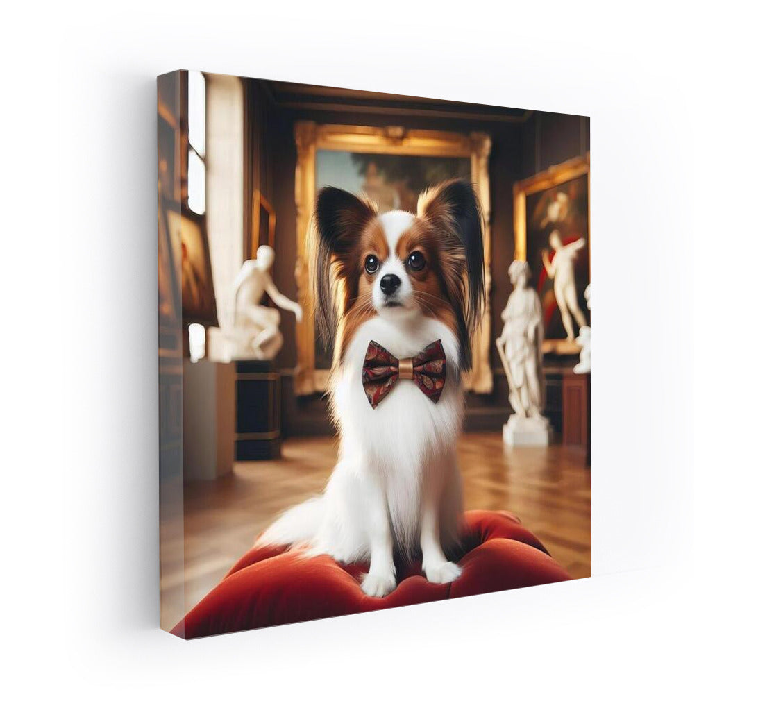 Papillon on a Velvet Pillow: Elegance in the Gallery