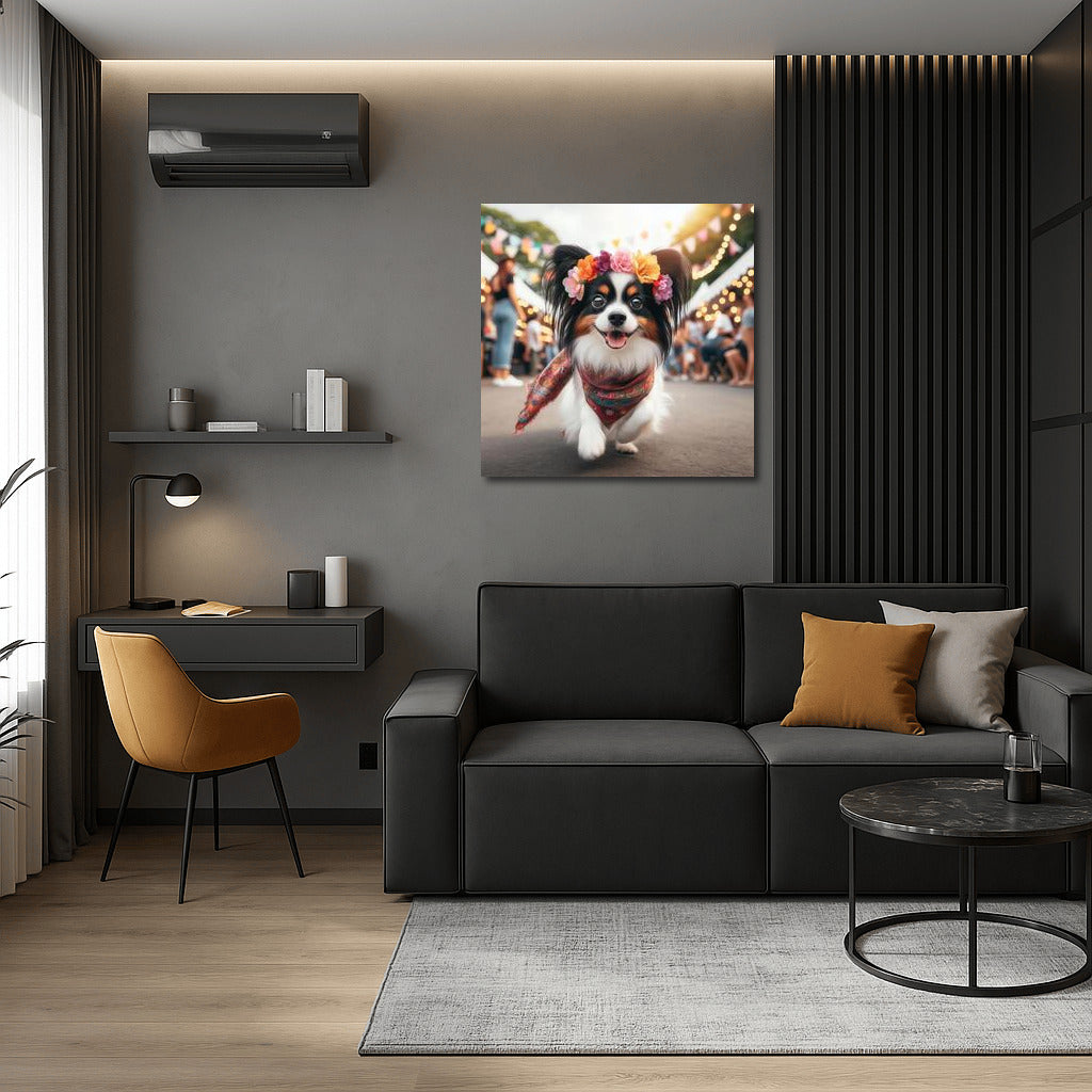 Papillon at the Party: A Cheerful World
