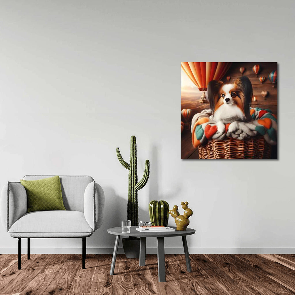 Papillon on a Balloon: A Fluffy Companion for Comfort