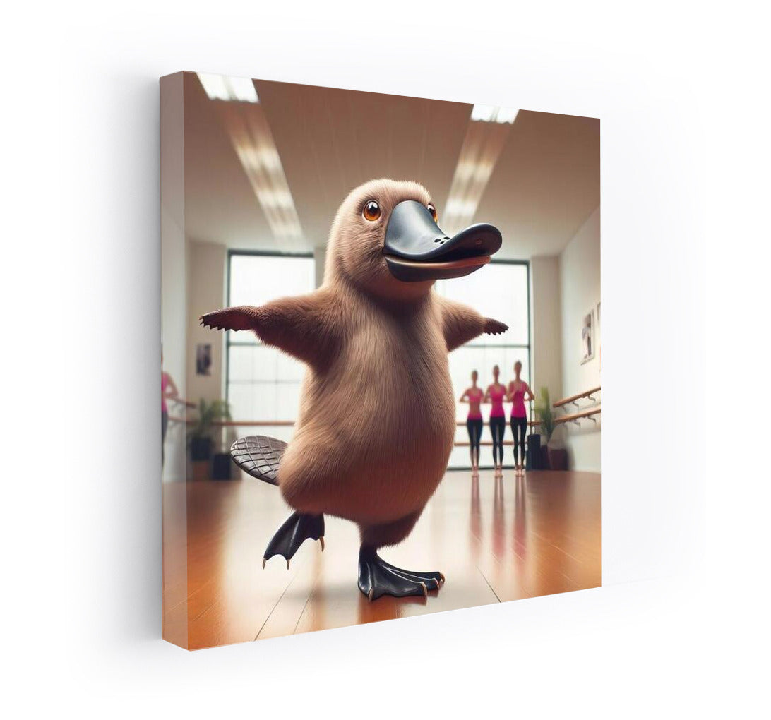 Platypus in Dance Lesson: Bright Dance in the Studio