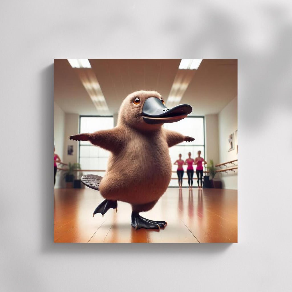 Platypus in Dance Lesson: Bright Dance in the Studio