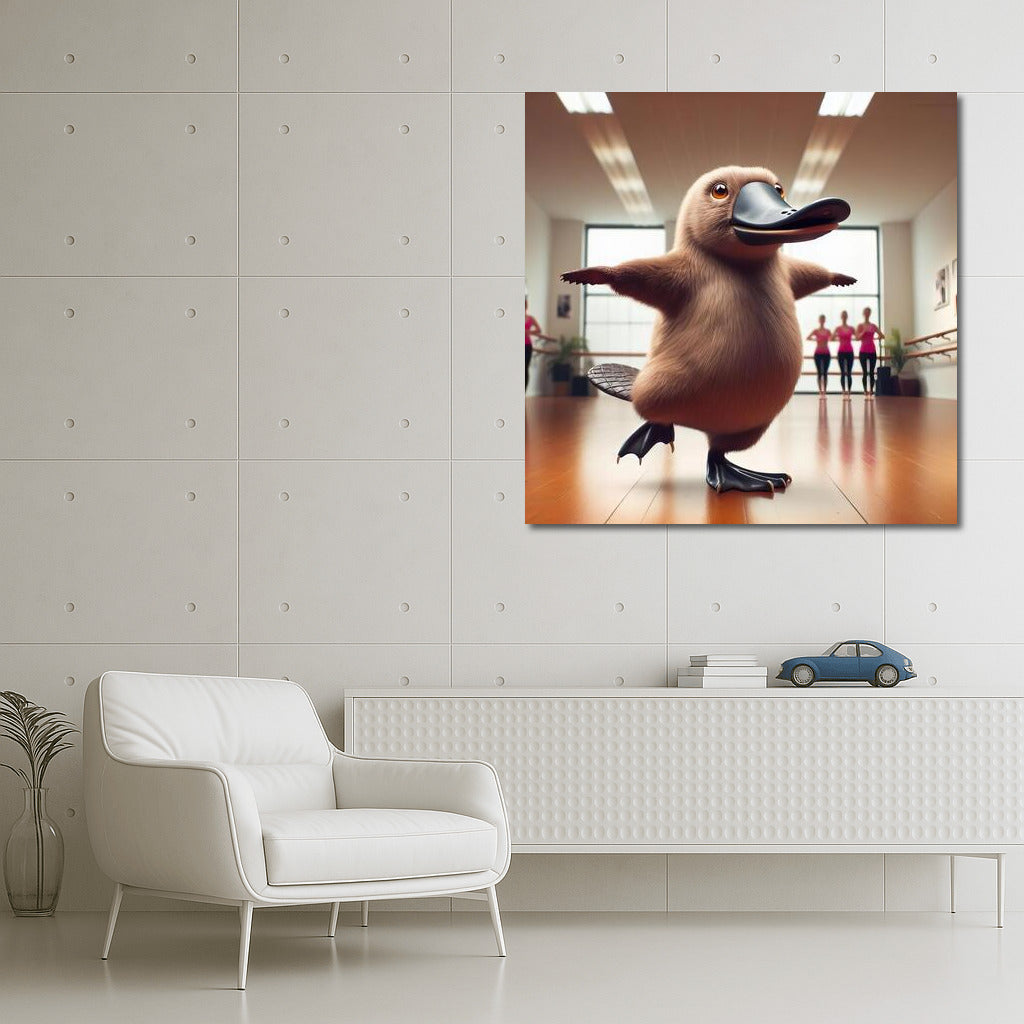 Platypus in Dance Lesson: Bright Dance in the Studio