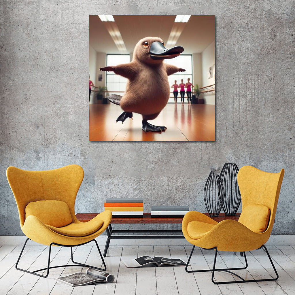 Platypus in Dance Lesson: Bright Dance in the Studio