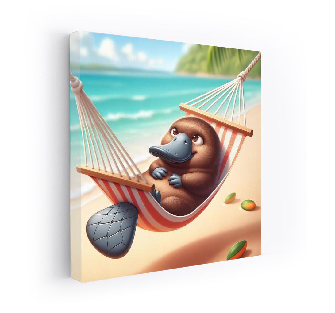 Platypus in a Hammock by the Sea: The Perfect Atmosphere for Relaxation