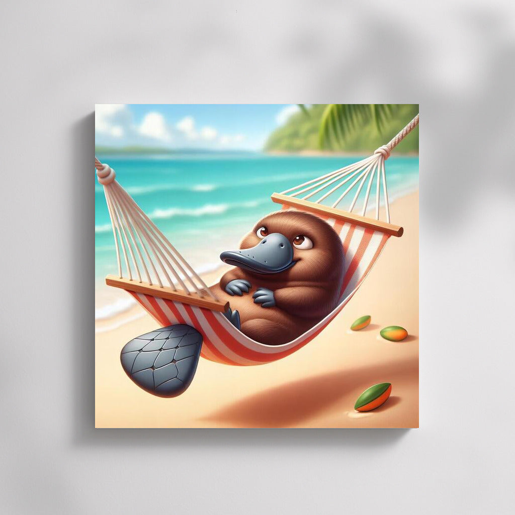 Platypus in a Hammock by the Sea: The Perfect Atmosphere for Relaxation