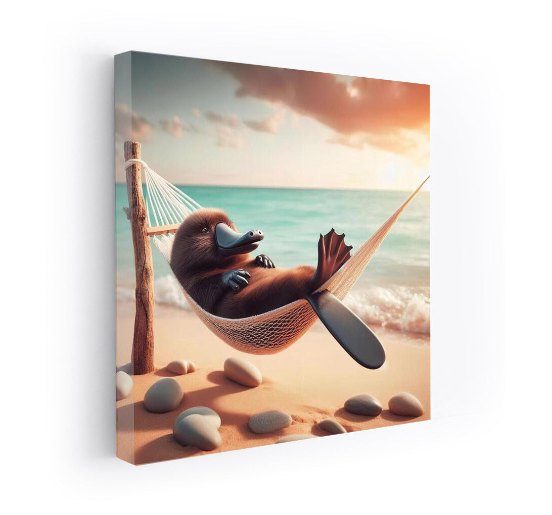 Platypus in a Hammock on the Beach: Dreams by the Sea