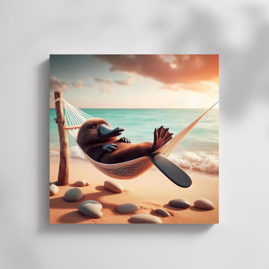 Platypus in a Hammock on the Beach: Dreams by the Sea