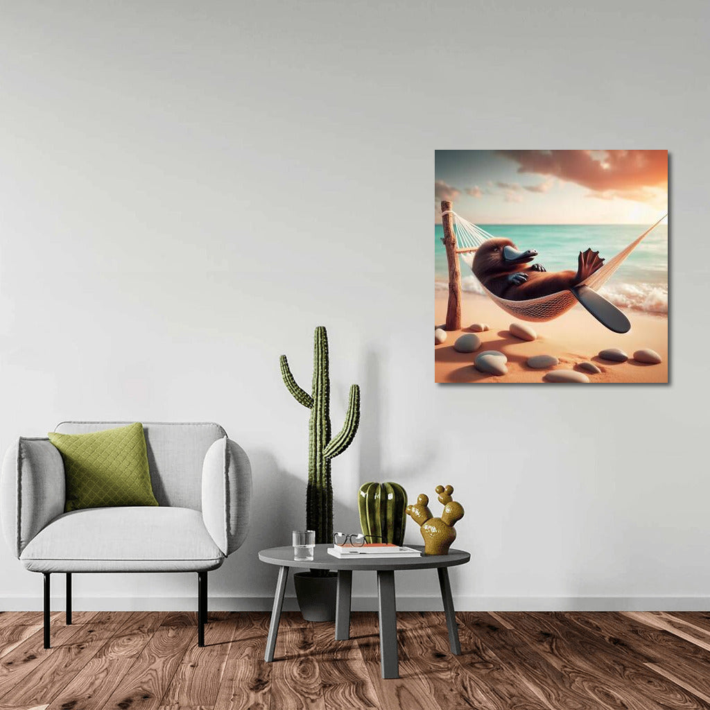 Platypus in a Hammock on the Beach: Dreams by the Sea