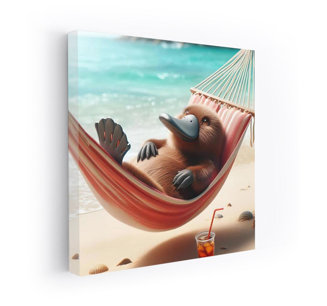 Platypus in a Hammock: Beach Bliss for Relaxation