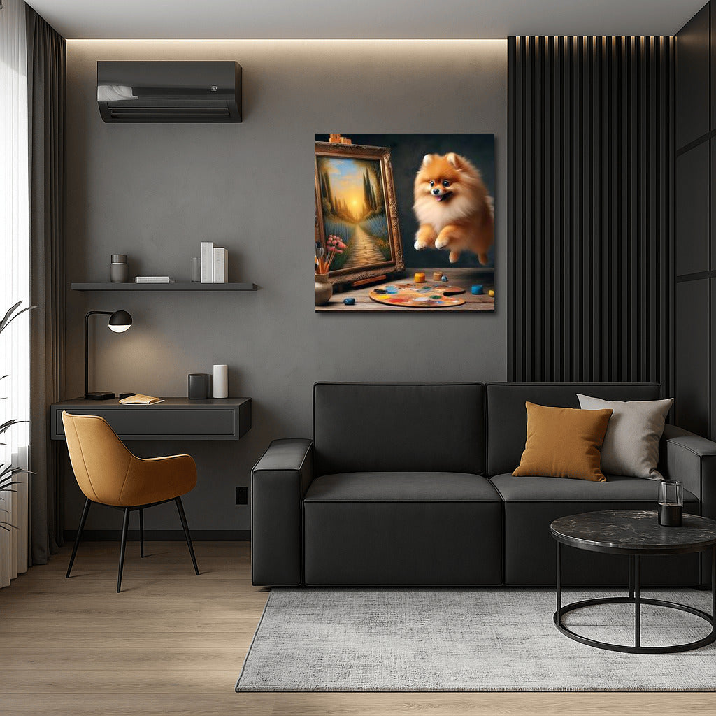 Pomeranian Magic Jumps: Living Canvases