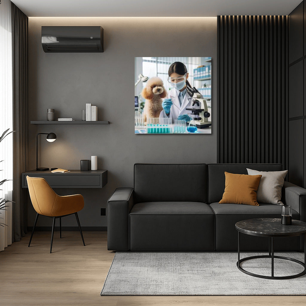 Poodle Scientist in the Lab: Experiment of the Future