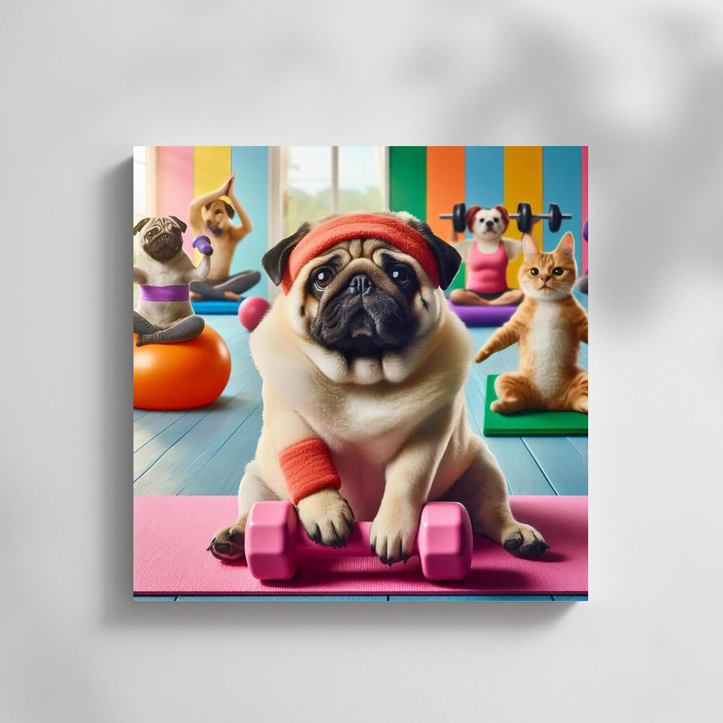 Pug in the Gym: Fitness Adventures with Friends