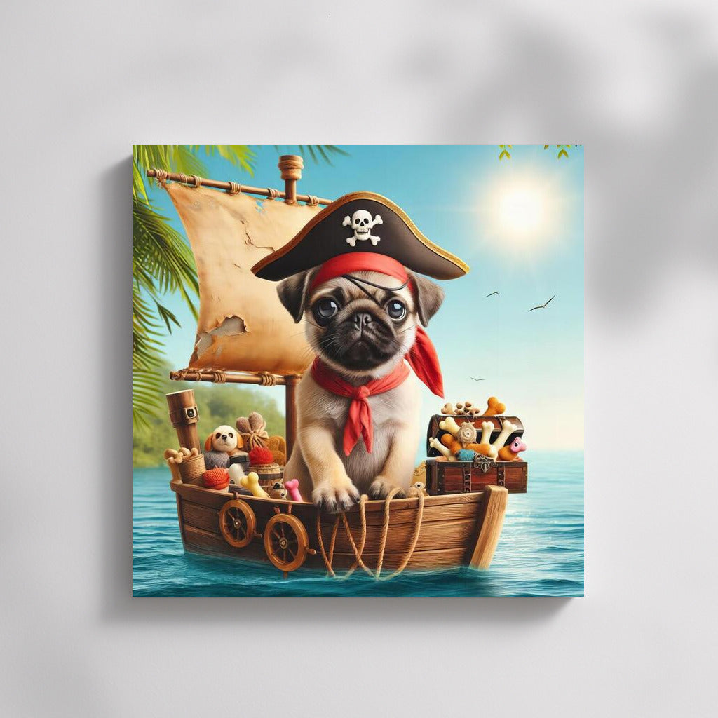 Pirate Pug on a Ship: Adventures and Fun