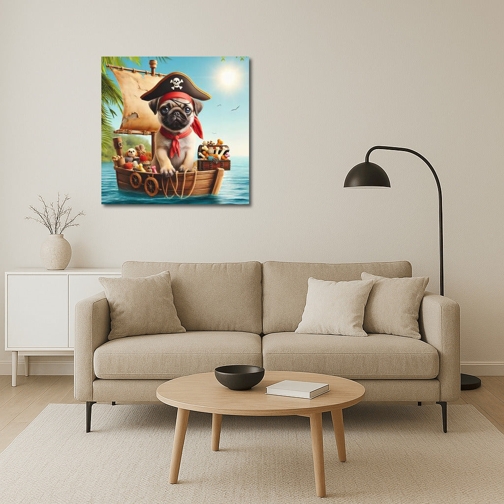 Pirate Pug on a Ship: Adventures and Fun