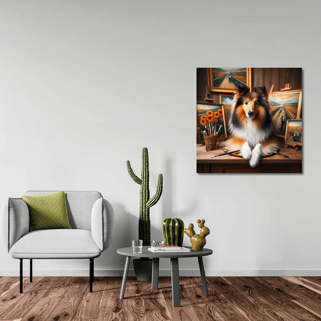 Sheltie's Journey: A Living Bridge Between Masterpieces