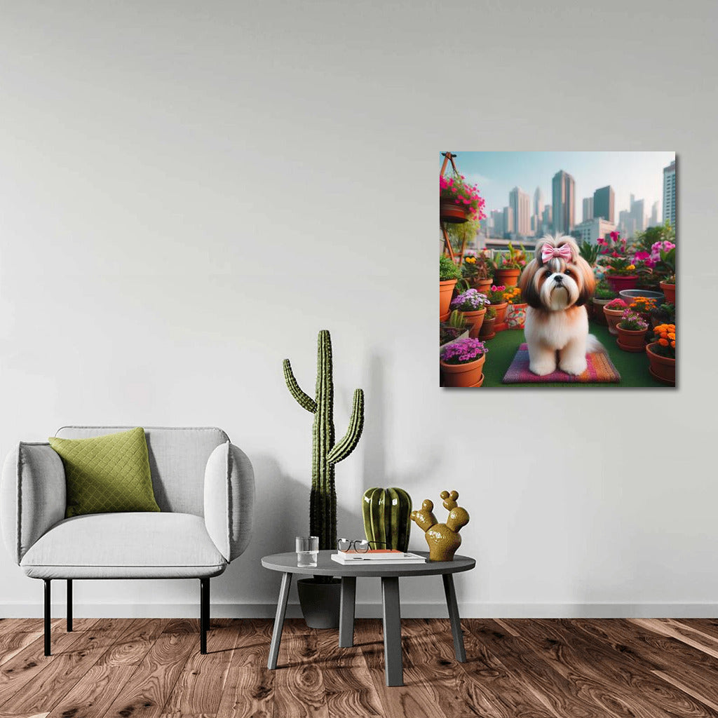 Urban Shih Tzu Among Flowers: The Charm of Urbanism