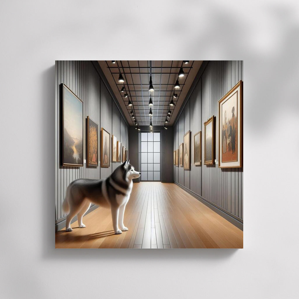 Siberian Husky Magic in the Gallery: Living Wall Art