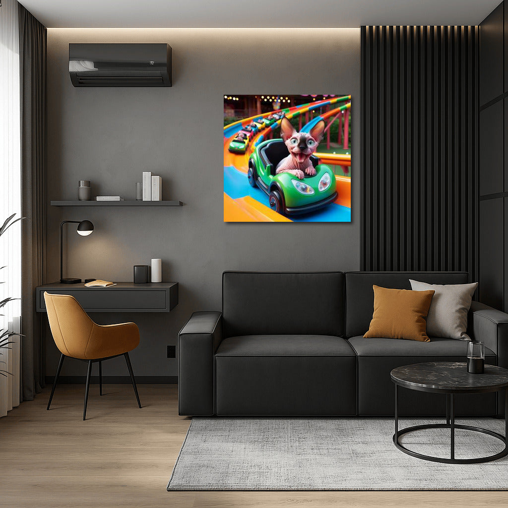 Sphinx in the Amusement Park: Vivid Adventures for Your Walls