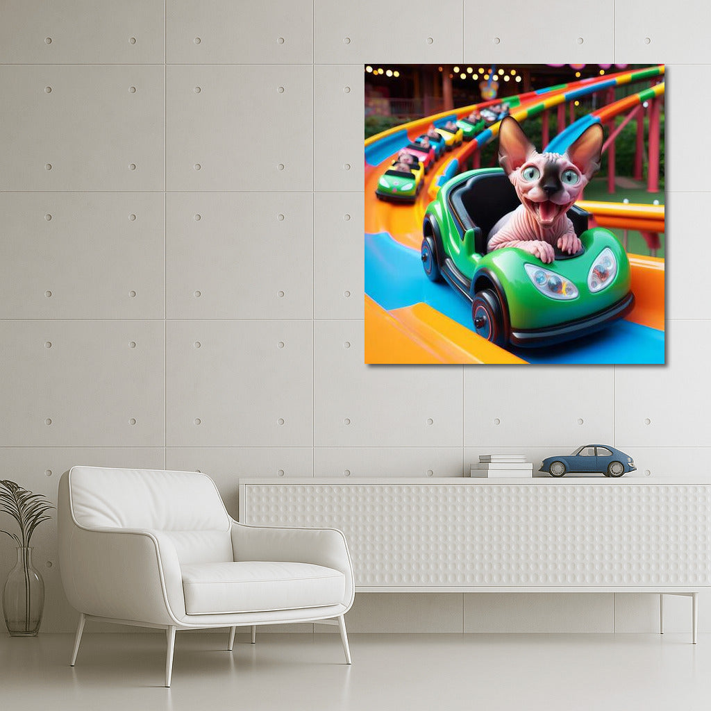 Sphinx in the Amusement Park: Vivid Adventures for Your Walls