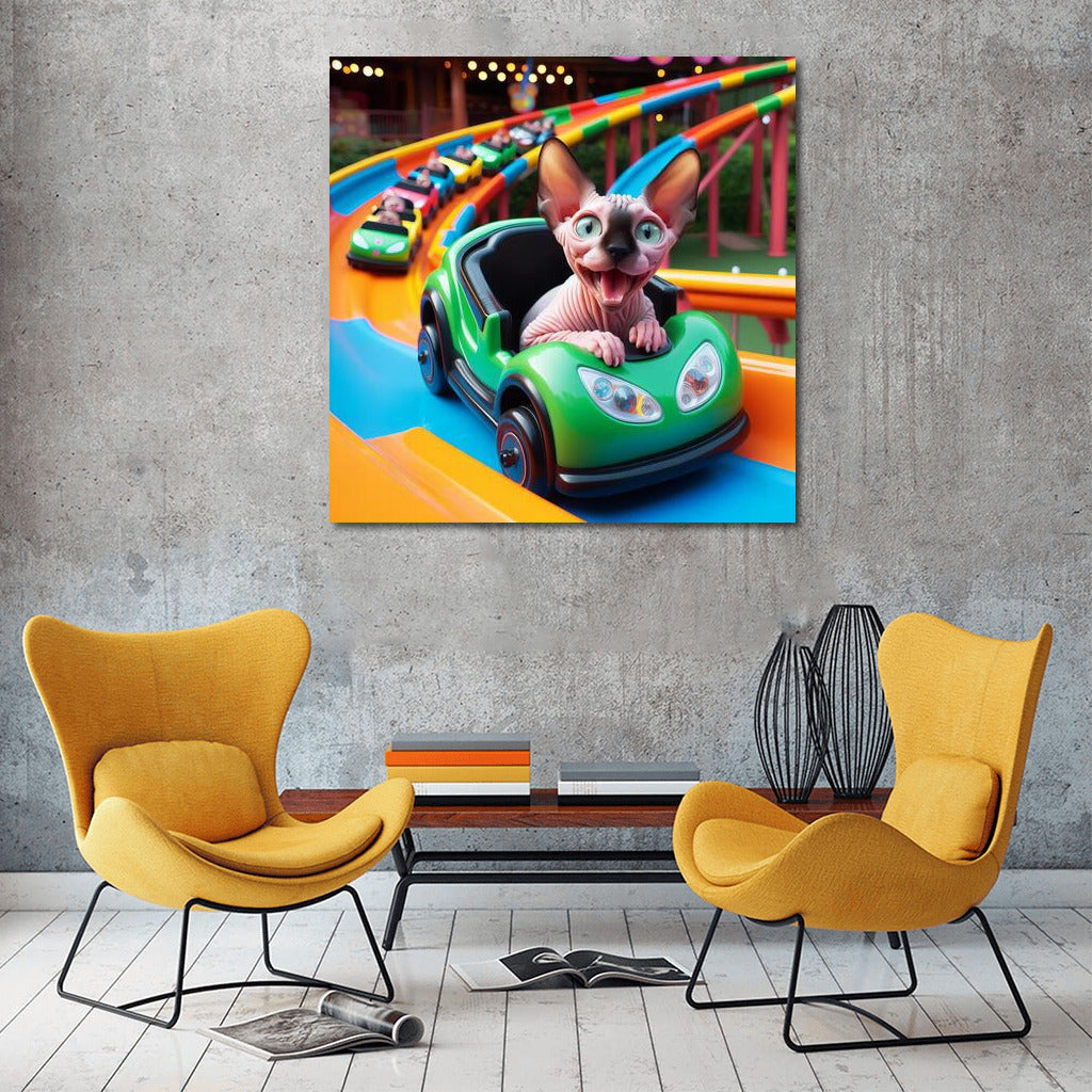 Sphinx in the Amusement Park: Vivid Adventures for Your Walls