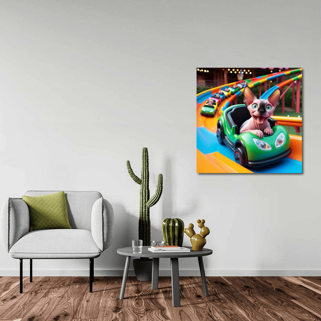 Sphinx in the Amusement Park: Vivid Adventures for Your Walls