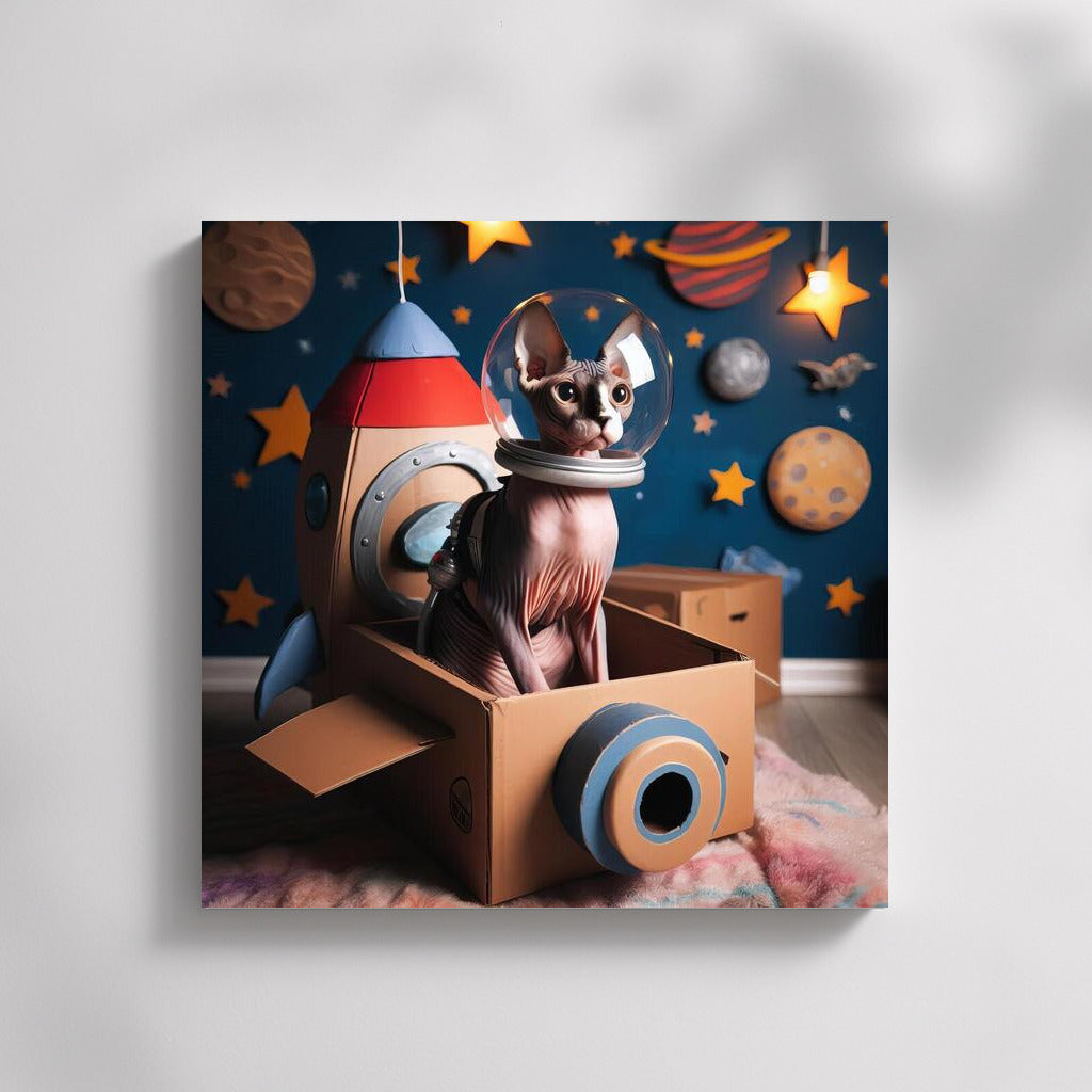 Space Sphinx: Furry Pilot in a Cardboard Starship