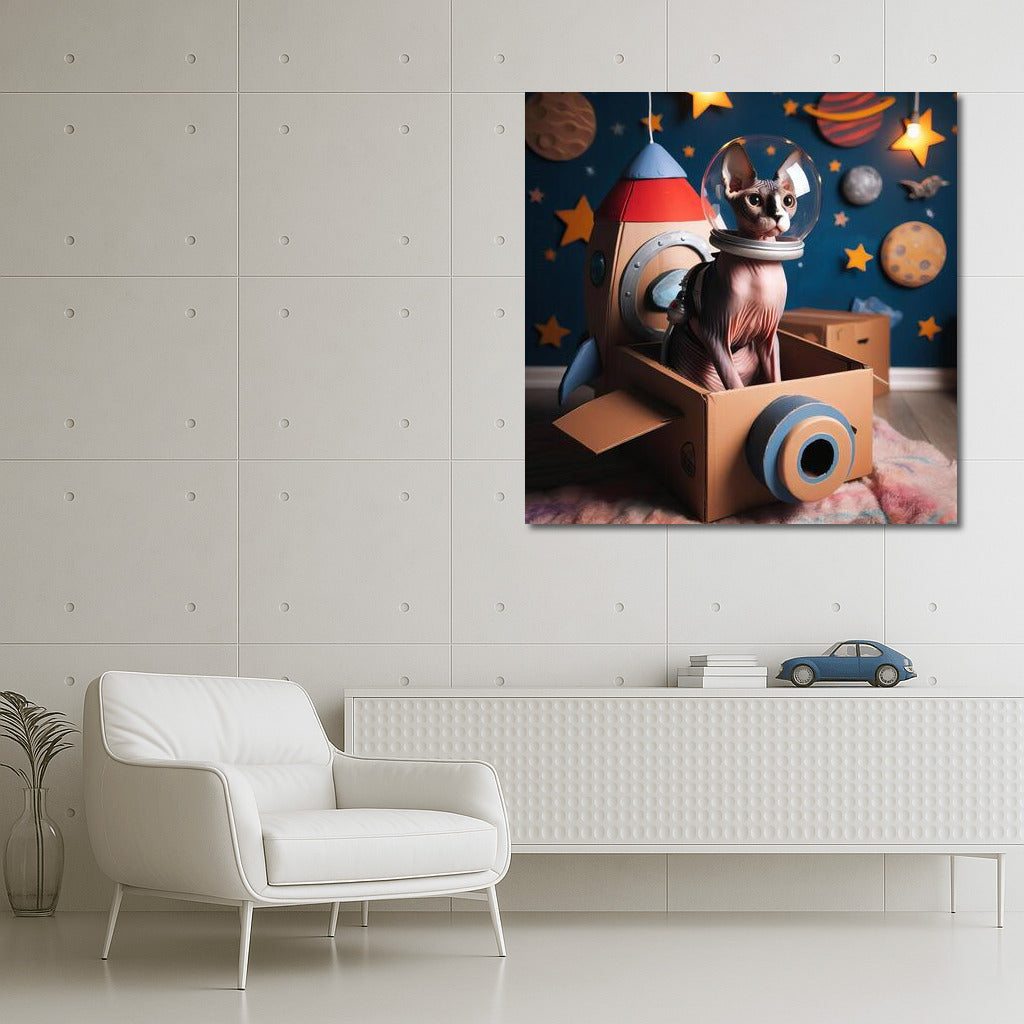 Space Sphinx: Furry Pilot in a Cardboard Starship