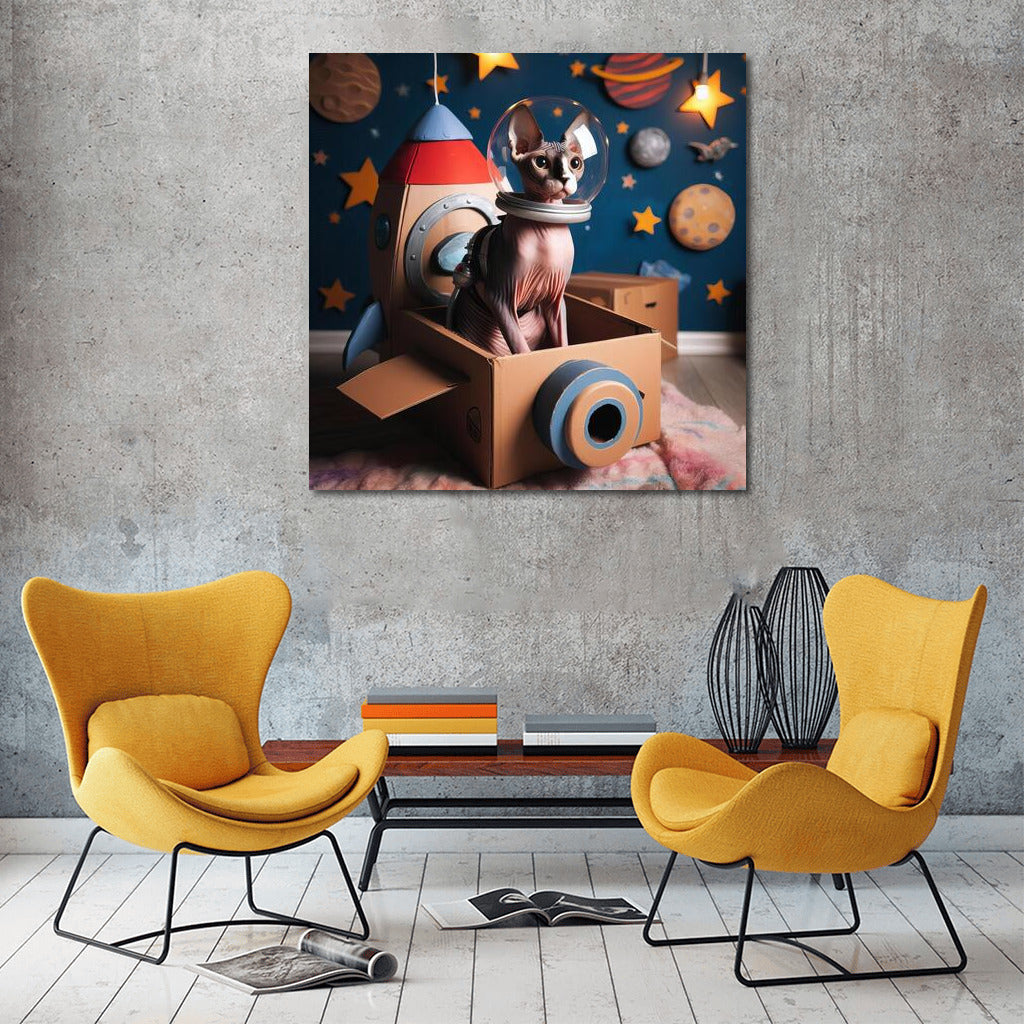 Space Sphinx: Furry Pilot in a Cardboard Starship