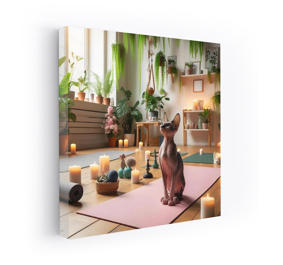 Sphinx in Yoga Studio: Calm and Style