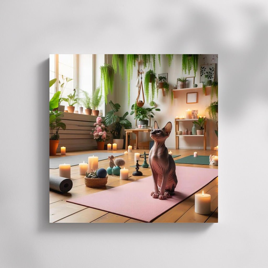 Sphinx in Yoga Studio: Calm and Style