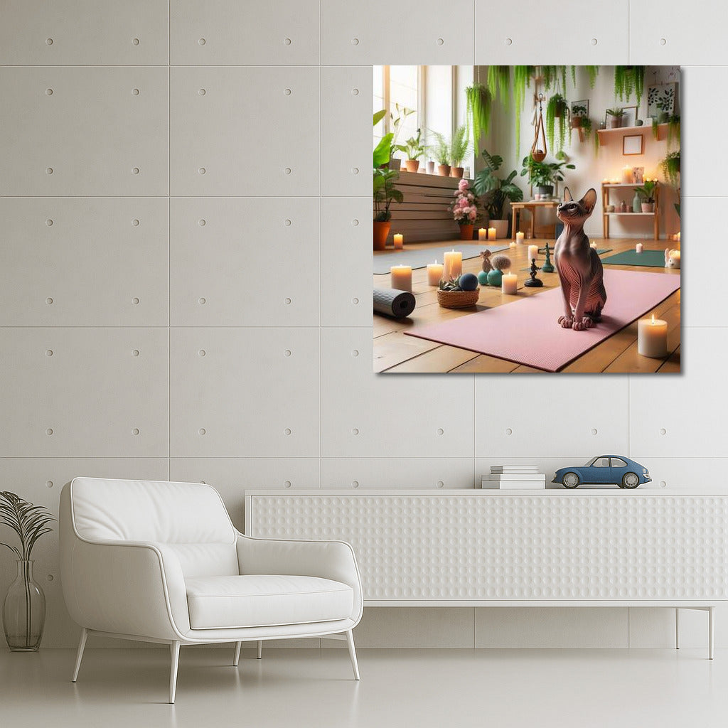 Sphinx in Yoga Studio: Calm and Style