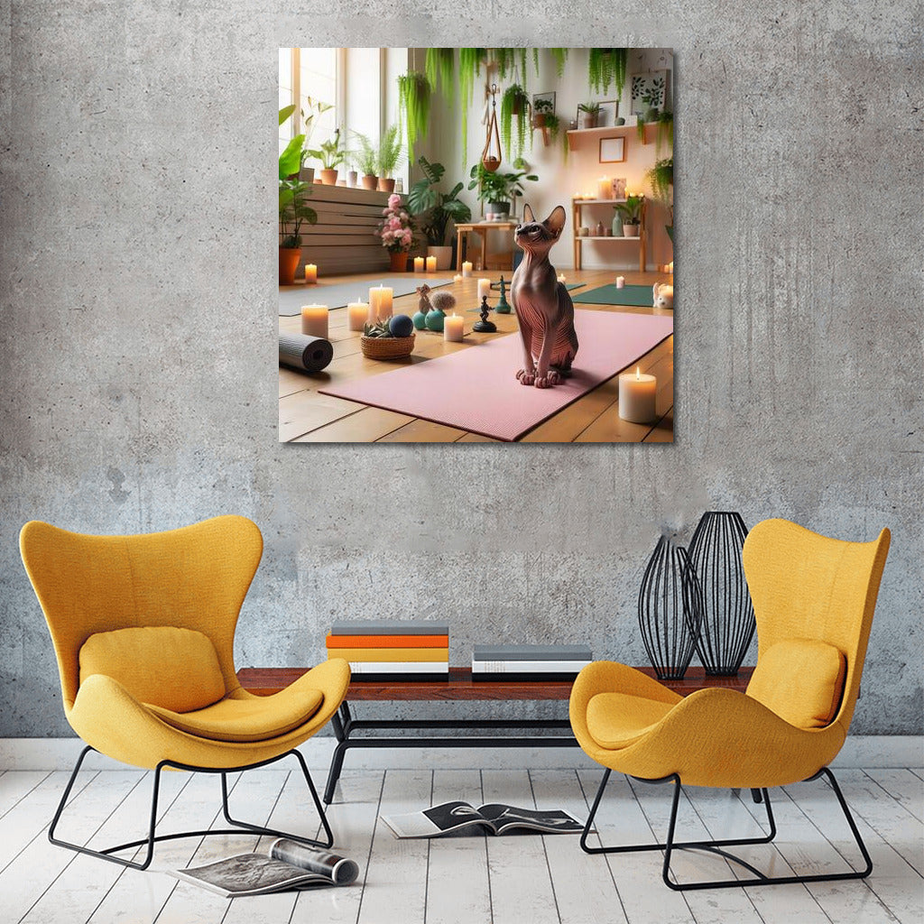 Sphinx in Yoga Studio: Calm and Style