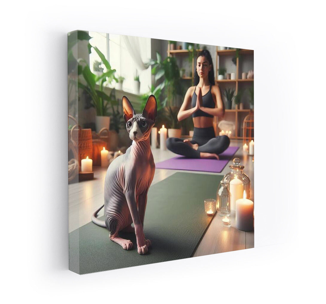 Sphinx in Yoga Studio: Harmony and Comfort