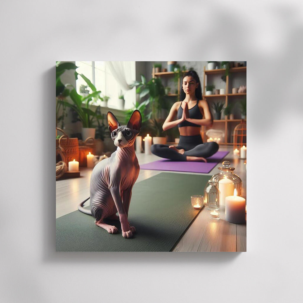 Sphinx in Yoga Studio: Harmony and Comfort