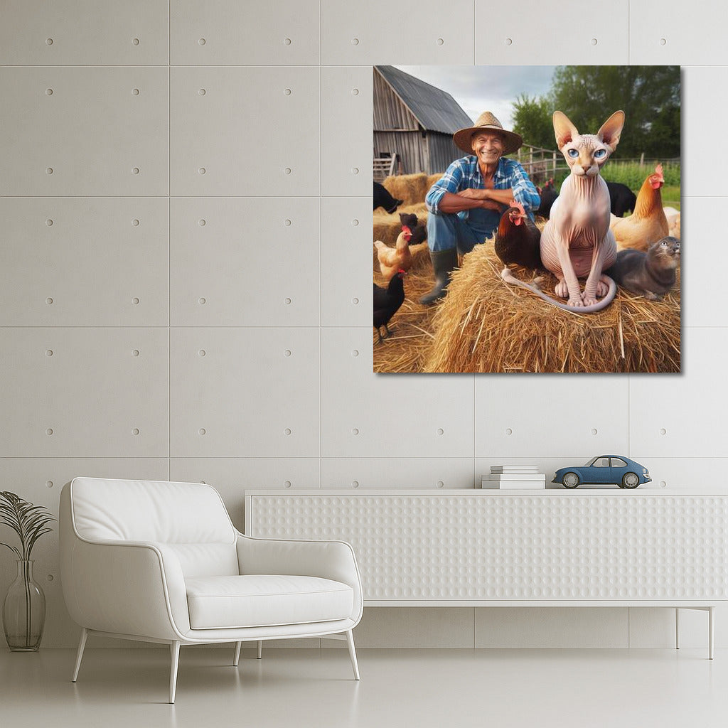 Sphinx on the Farm: Harmony of Nature and Art