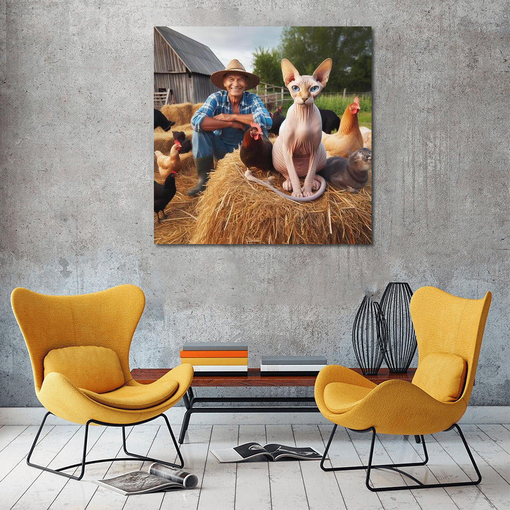 Sphinx on the Farm: Harmony of Nature and Art