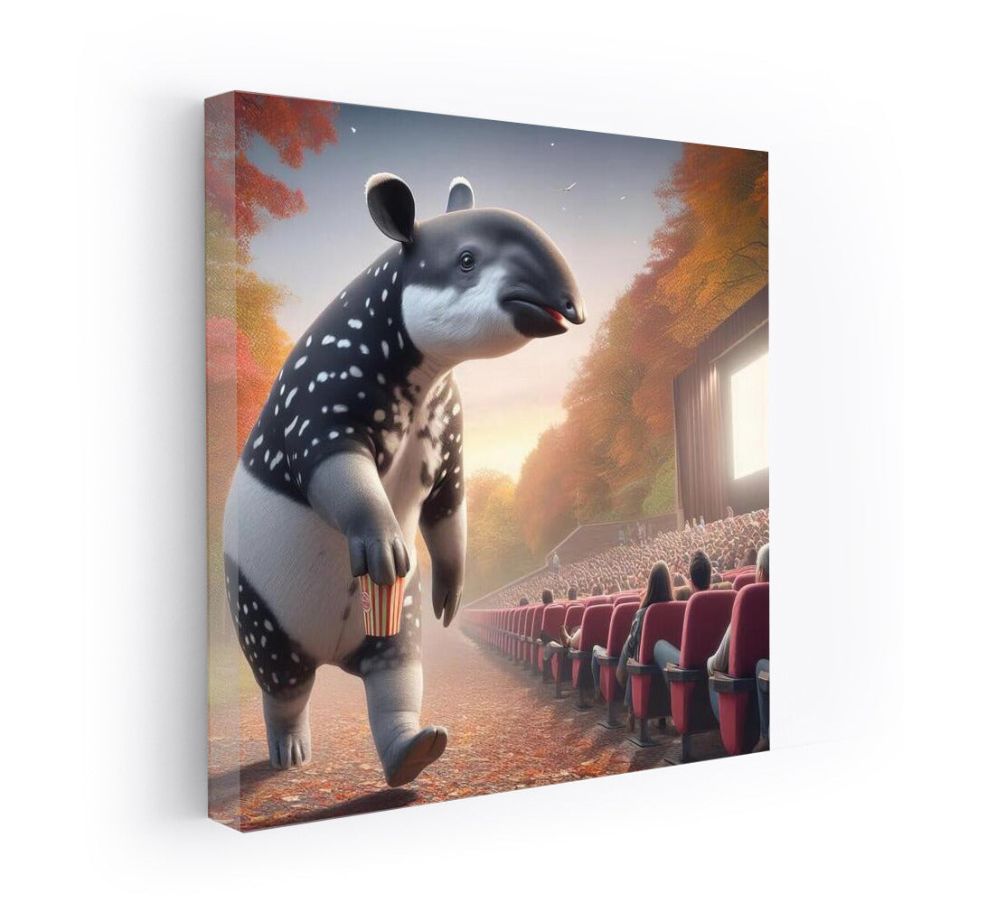 Tapir on the way to the street cinema: Playful revival of the interior