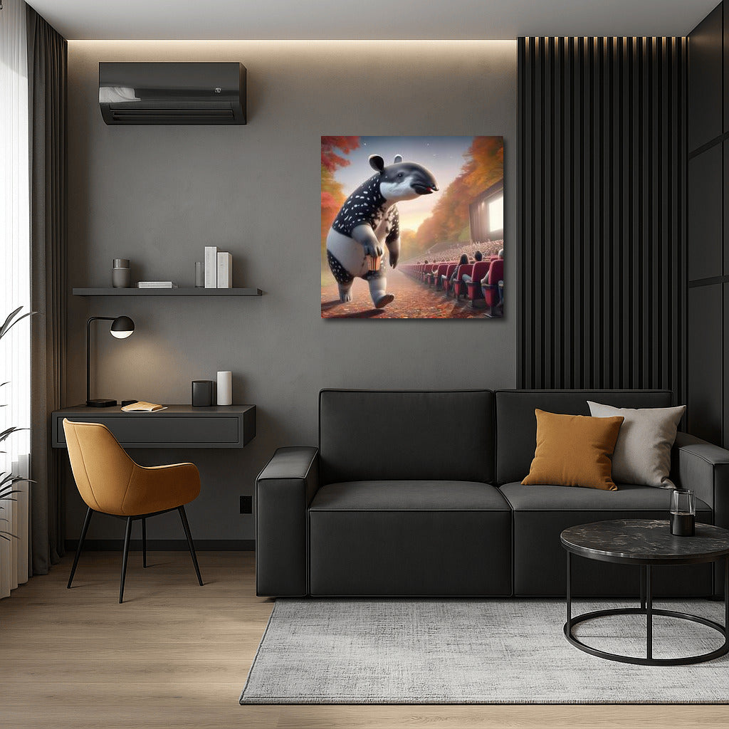 Tapir on the way to the street cinema: Playful revival of the interior