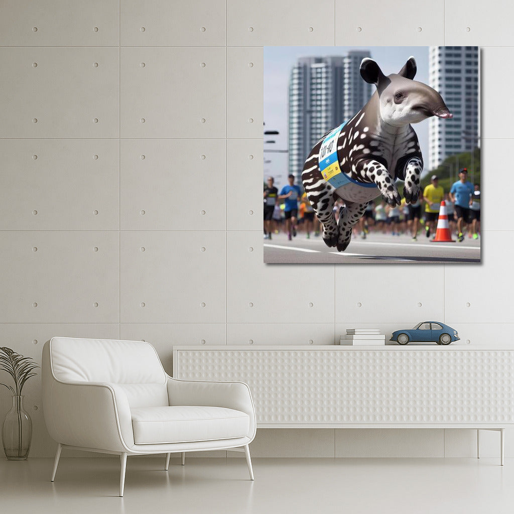 Tapir at the City Marathon: Fantasy in Motion