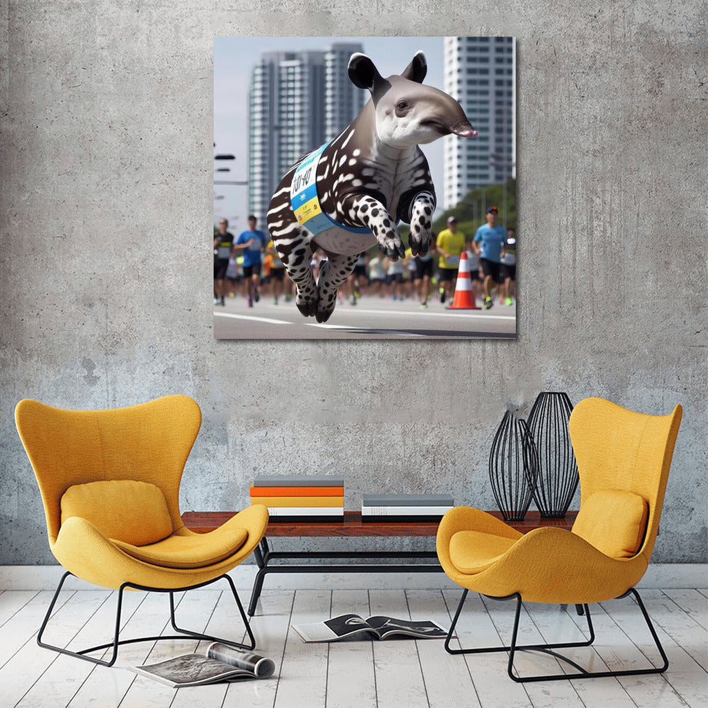 Tapir at the City Marathon: Fantasy in Motion
