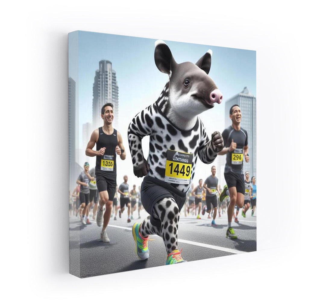 Tapir in Sneakers: City Marathon Star