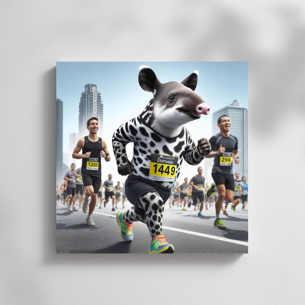 Tapir in Sneakers: City Marathon Star