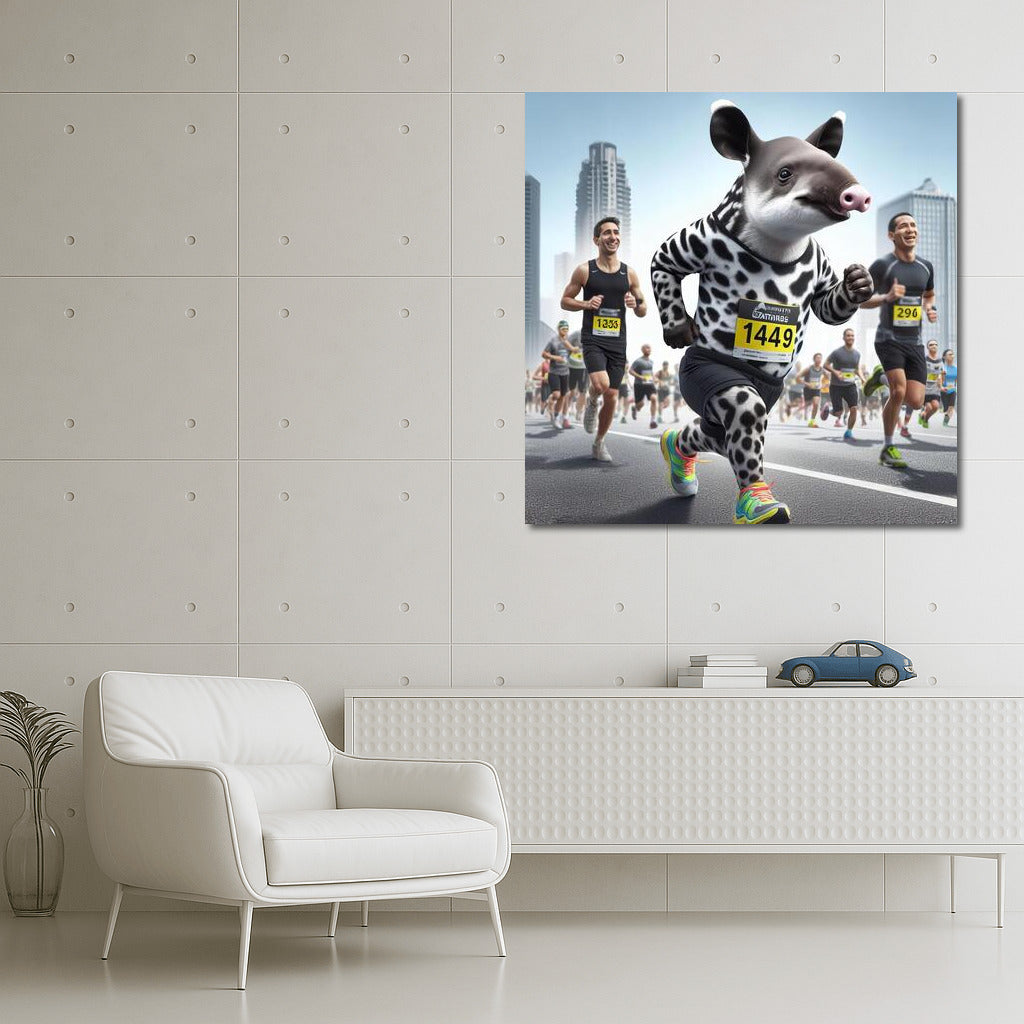 Tapir in Sneakers: City Marathon Star