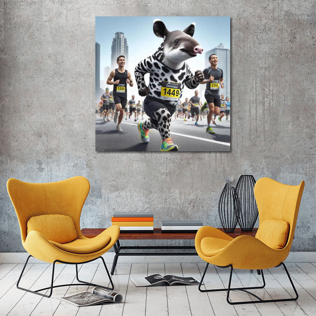 Tapir in Sneakers: City Marathon Star