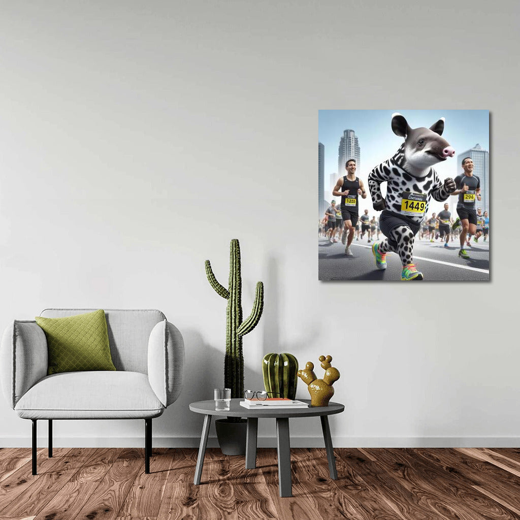 Tapir in Sneakers: City Marathon Star