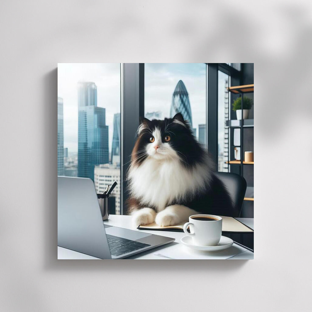 Turkish Van in the Office: Feline Charm for the Interior
