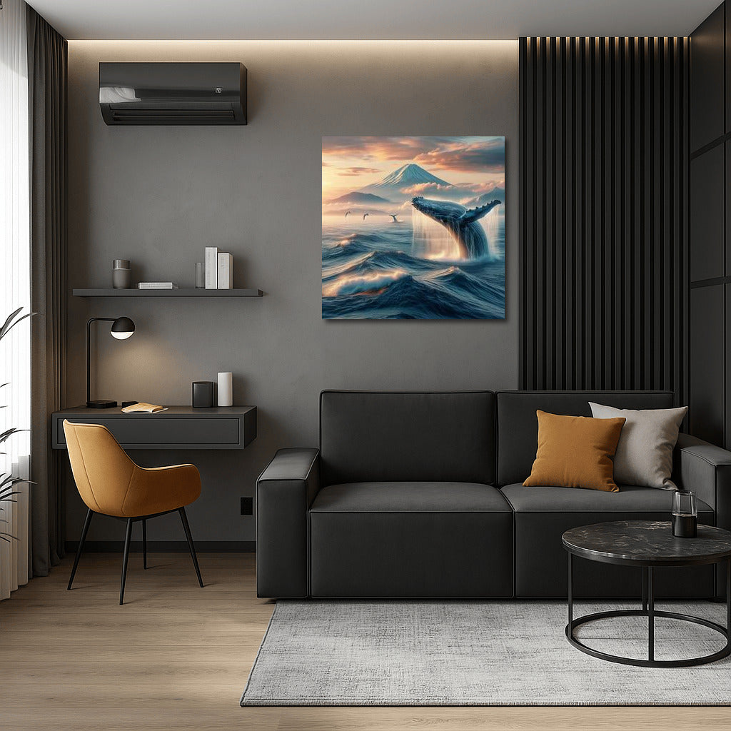 Japanese Whale: The Majesty of the Ocean and the Harmony of Nature